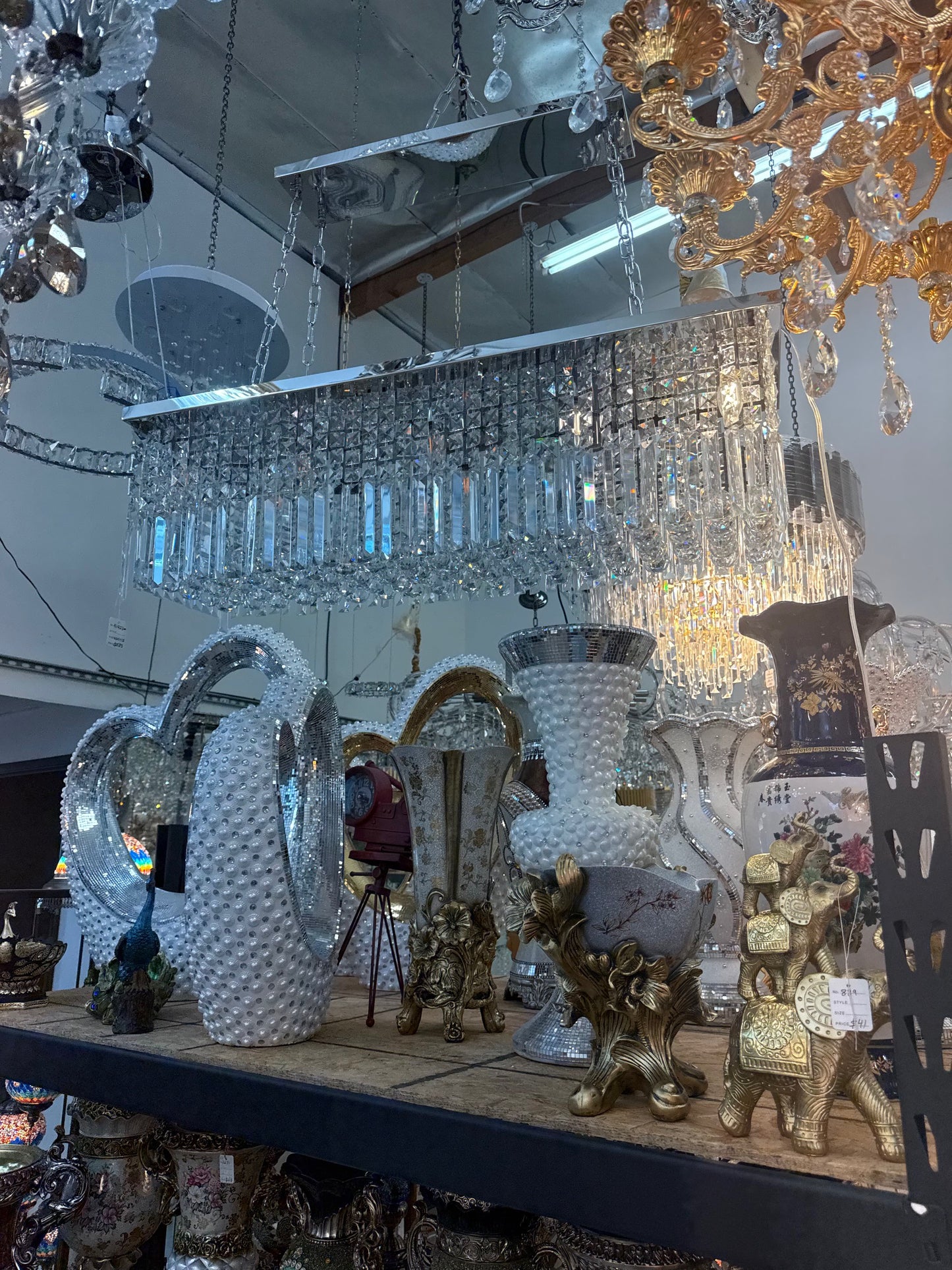Sleek & Sparkling – Modern Crystal Rectangle Chandelier