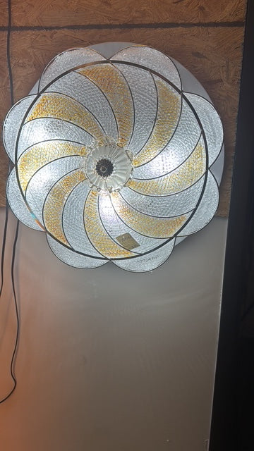 Handmade Silver Wall Sconce with Asfour Crystal – 4-Light, 19" Height x 19" Width