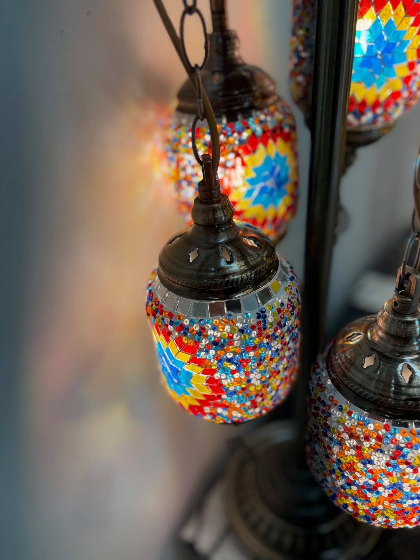 Turkish style LED lamp with 5 LED bulb