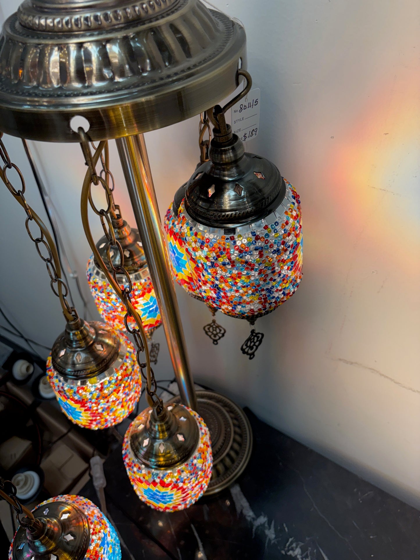 Turkish style LED lamp with 5 LED bulb