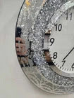 Luxury Round Crystal Clock with Original Hand-Cut Crystals (Size: 18W 18H)