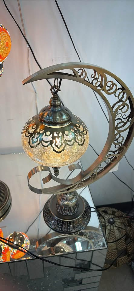 Golden Crystal Halo Chandelier – H21" x W14"
