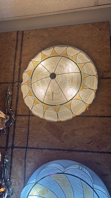 Handmade Gold Wall Sconce with Asfour Crystal – 4-Light, 19" Height x 19" Width